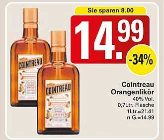 Cointreau Orangenlikör 0,7L Flasche