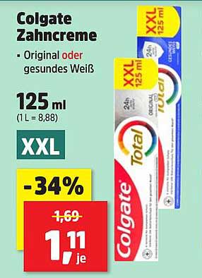 Colgate Zahnpasta 125 ml - Original oder gesundes Weiß