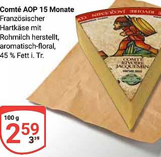 Comté AOP 15 Monate - Französischer Hartkäse