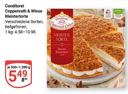 Conditorei Coppenrath & Wiese Meistertorte - Verschiedene Sorten, tiefgefroren