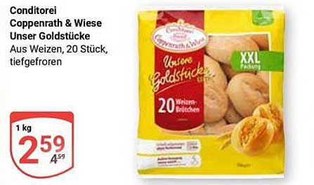 Conditorei Coppenrath & Wiese Unser Goldstücke – 20 Weizen-Brötchen, tiefgefroren