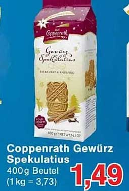 Coppenrath Gewürz Spekulatius 400g Beutel
