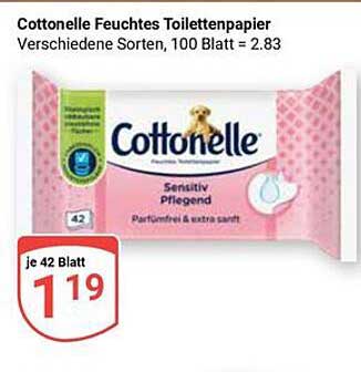 Cottonelle Feuchtes Toilettenpapier - Sensitivity Pflegend