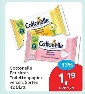 Cottonelle Feuchtes Toilettenpapier - verschiedene Sorten (42 Blatt)