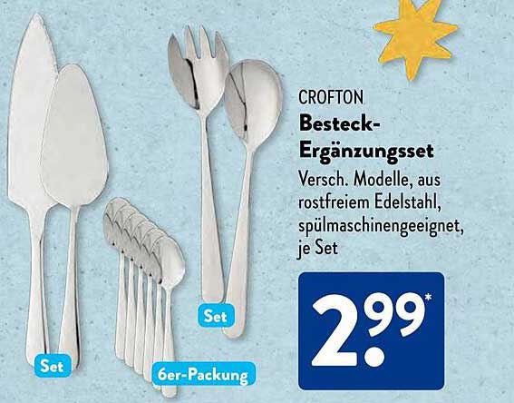 CROFTON Besteck-Ergänzungsset