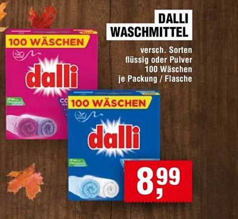 Dalli Waschmittel - 100 Wäschen (versch. Sorten)