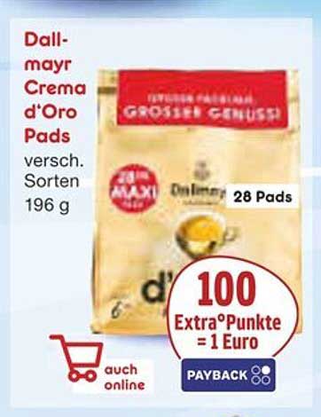 Dallmayr Crema d'Oro Pads 196 g - verschiedene Sorten