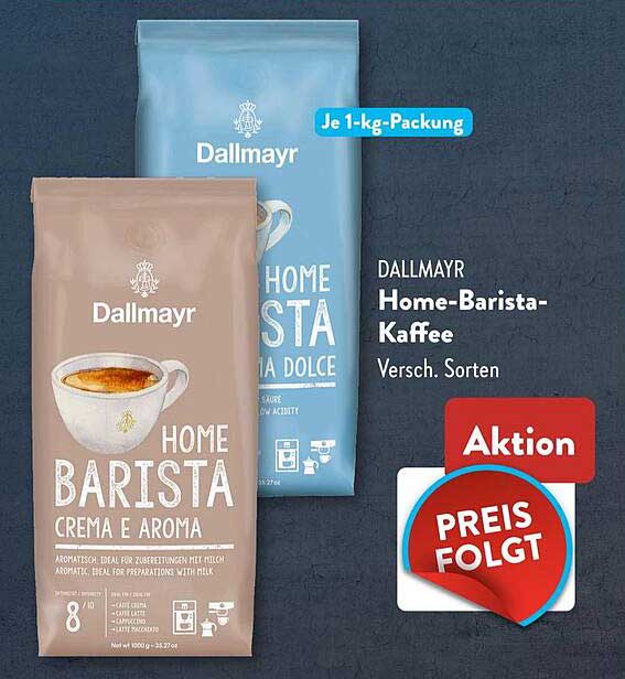 Dallmayr Home-Barista-Kaffee - Verschiedene Sorten