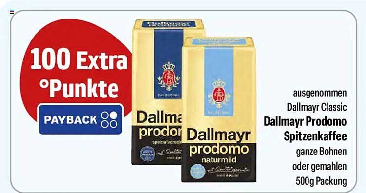 Dallmayr Prodomo Spitzenkaffee 500g Packung