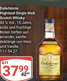 Dalwhinnie Highland Single Malt Scotch Whisky 15 Jahre