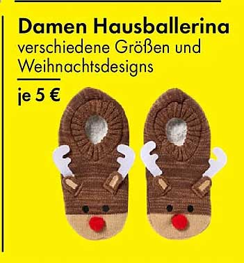 Damen Hausballerina verschiedene Größen und Weihnachtsdesigns je 5 €