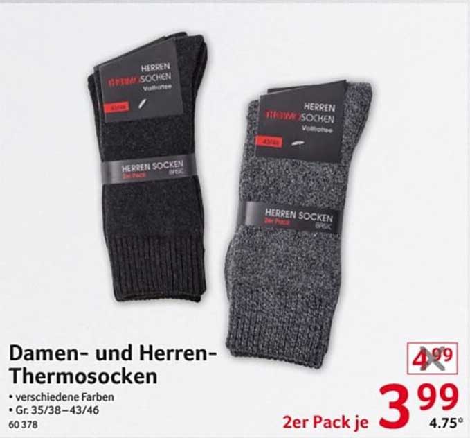 Damen- und Herren-Thermosocken