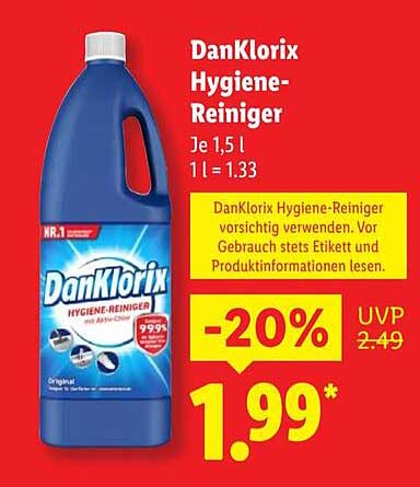 DanKlorix Hygiene-Reiniger 1,5 l