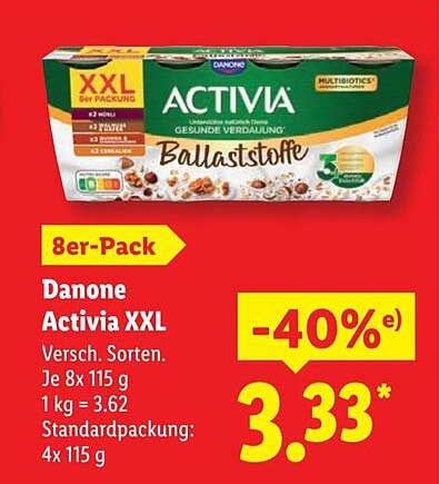 Danone Activia XXL 8er-Pack