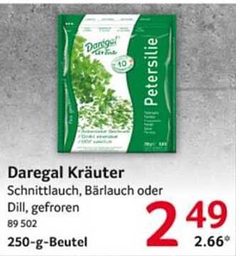 Daregal Kräuter – Schnittlauch, Bärlauch oder Dill, gefroren