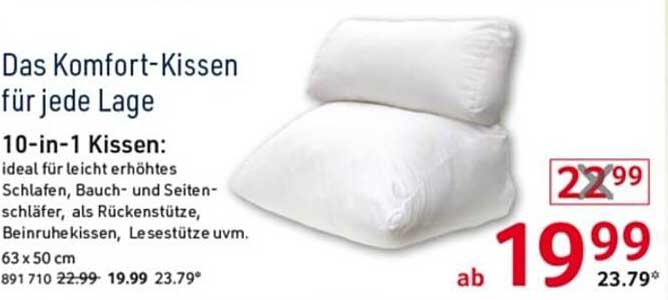 Das Komfort-Kissen für jede Lage