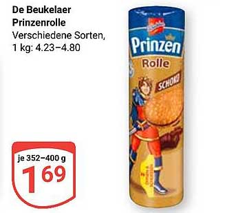 De Beukelear Prinzenrolle – Verschiedene Sorten, 352–400 g