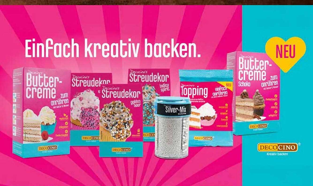 Decocino Buttercreme und Streudekor