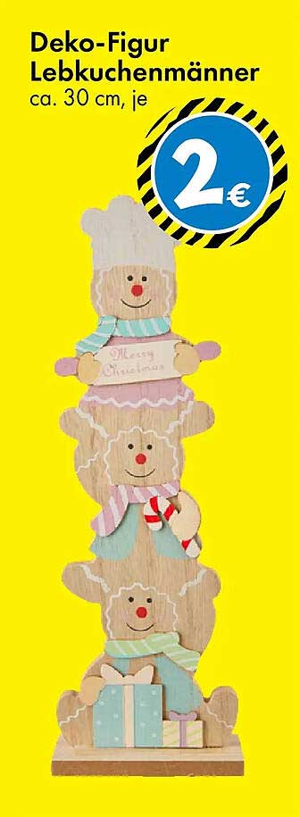Deko-Figur Lebkuchenmänner ca. 30 cm, je 2 €