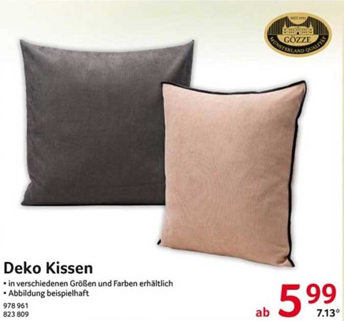 Deko Kissen in verschiedenen Größen und Farben