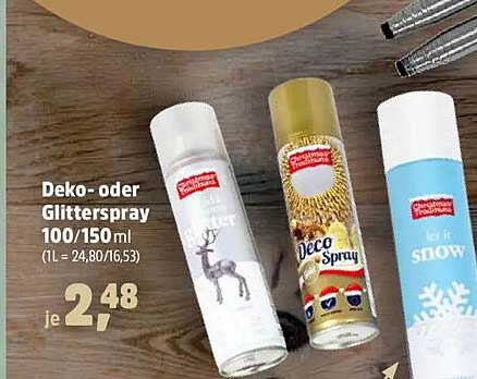 Deko- oder Glitterspray 100/150 ml