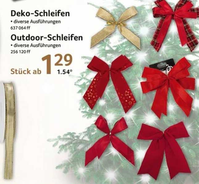 Deko- und Outdoor-Schleifen – Vielfältige Ausführungen für Ihre festliche Dekoration