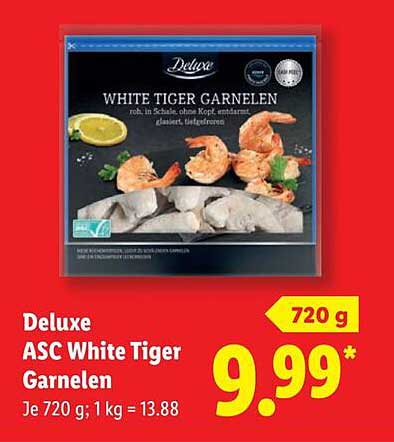 Deluxe ASC White Tiger Garnelen