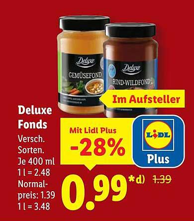 Deluxe Fonds - Verschiedene Sorten je 400 ml