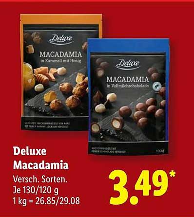 Deluxe Macadamia - Verschiedene Sorten