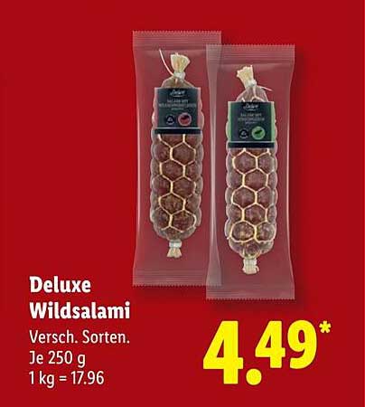 Deluxe Wildsalami - Verschiedene Sorten, je 250 g