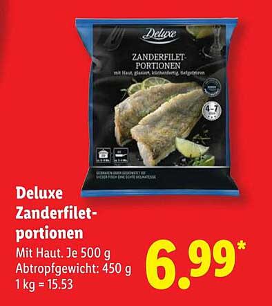 Deluxe Zanderfilet-Portionen