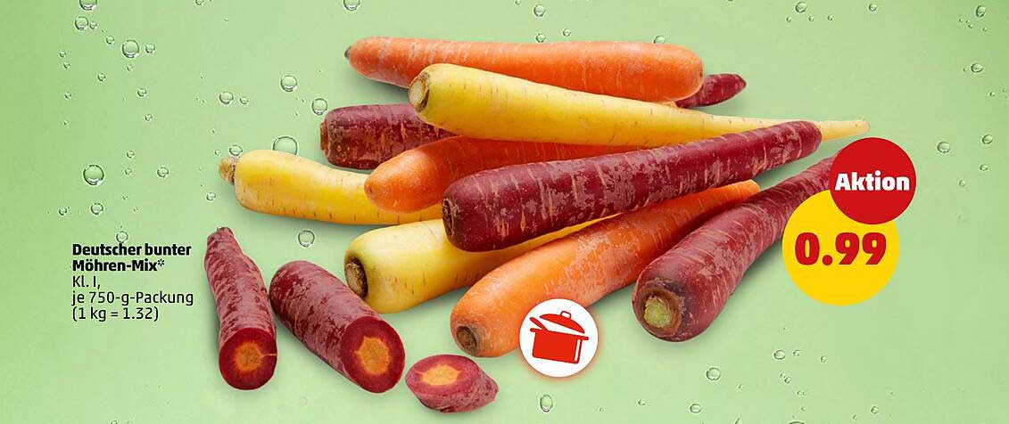 Deutscher bunter Möhren-Mix