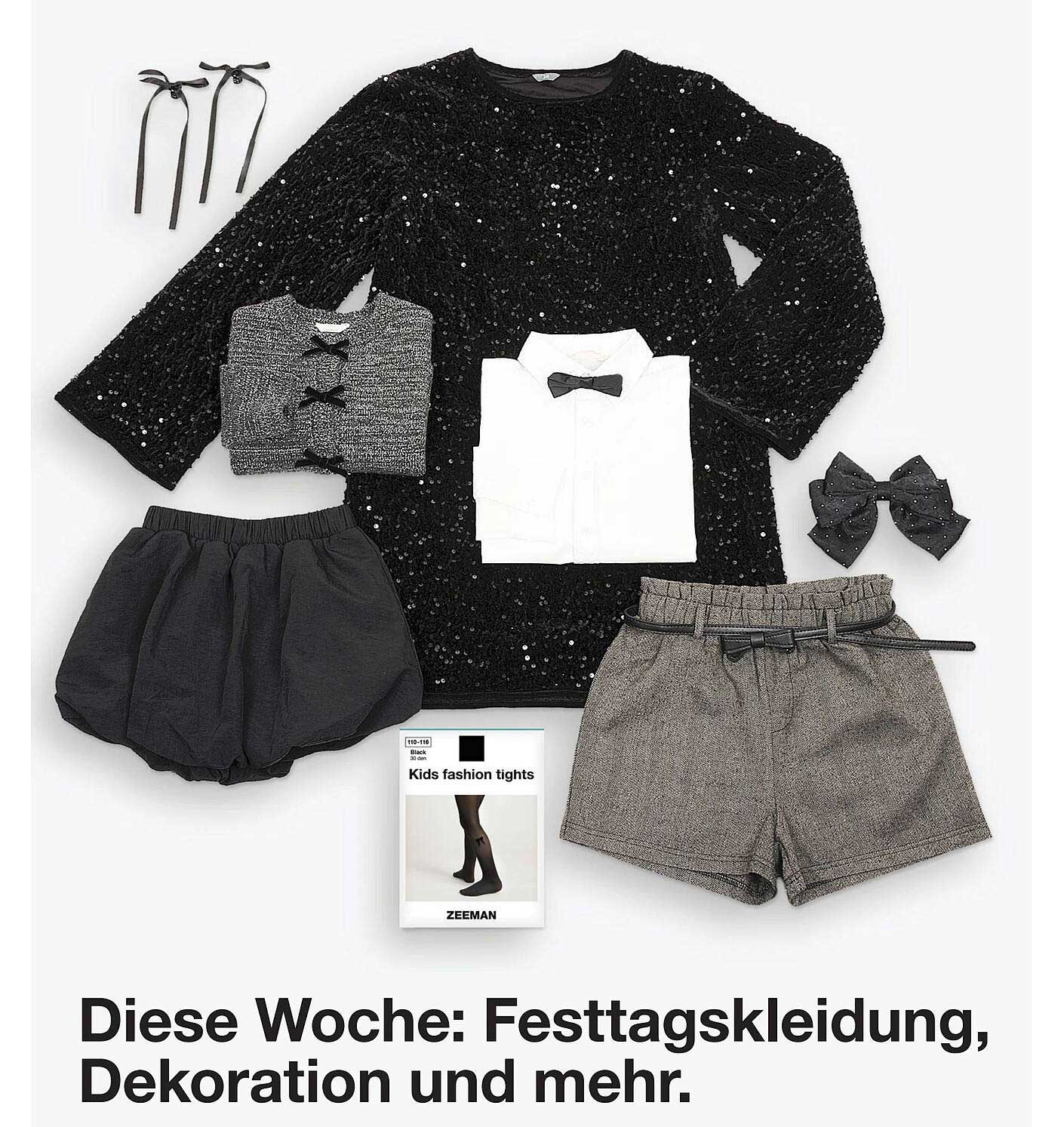 Diese Woche: Festtagskleidung, Dekoration und mehr.