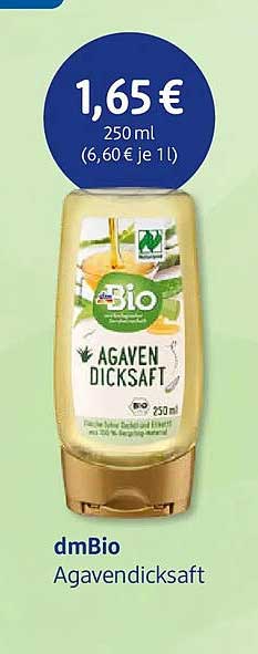 dmBio Agavendicksaft