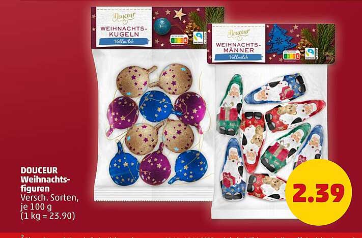 DOUCEUR Weihnachtsfiguren, 100 g