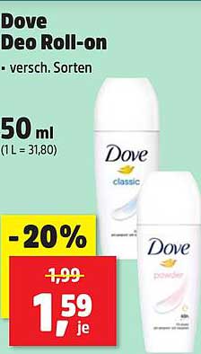 Dove Deo Roll-on - verschiedene Sorten