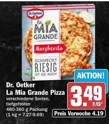 Dr. Oetker La Mia Grande Pizza - Margherita