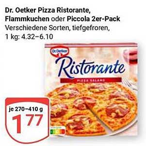 Dr. Oetker Pizza Ristorante, Flammkuchen oder Piccola 2er-Pack