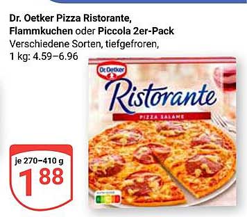 Dr. Oetker Pizza Ristorante, Flammkuchen oder Piccola 2er-Pack