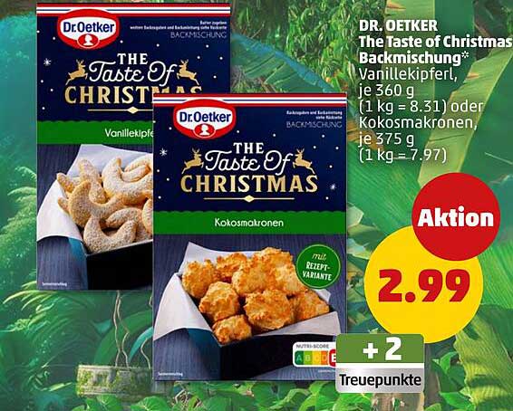 DR. OETKER The Taste of Christmas Backmischung - Vanillekipferl oder Kokosmakronen
