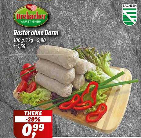 Drebacher Roster ohne Darm