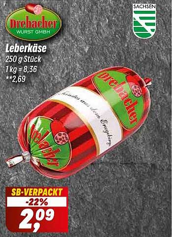 Drehacher Leberkäse 250 g
