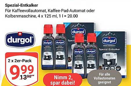 durgol Spezial-Entkalker 2 x 2er-Pack (4 x 125 ml)