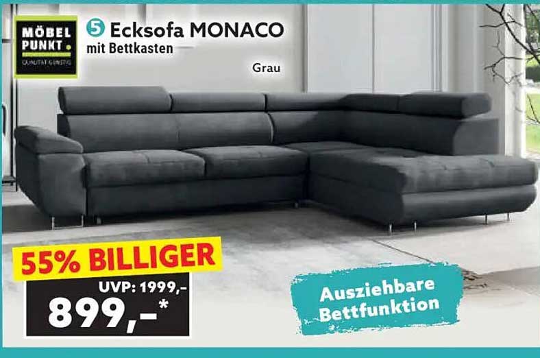 Ecksofa MONACO mit Bettkasten