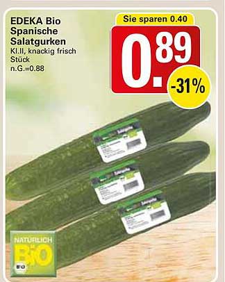 EDEKA Bio Spanische Salatgurken