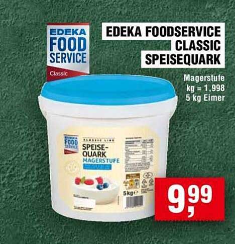 EDEKA FOOD SERVICE CLASSIC SPEISEQUARK 5 kg Eimer