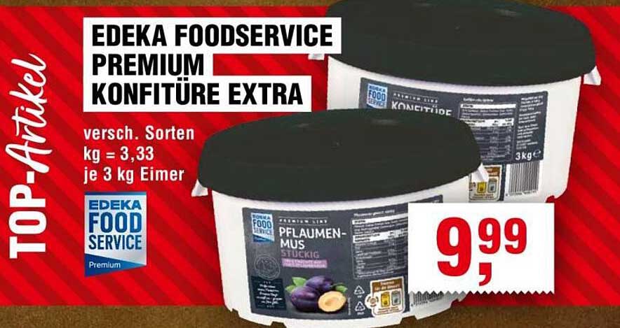 EDEKA FOODSERVICE PREMIUM KONFITÜRE EXTRA PLUMS JAM 3 KG