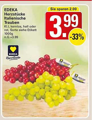 EDEKA Herzstücke Italienische Trauben 1000g