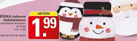 EDEKA zuhause Gebäckdosen - verschiedene Varianten