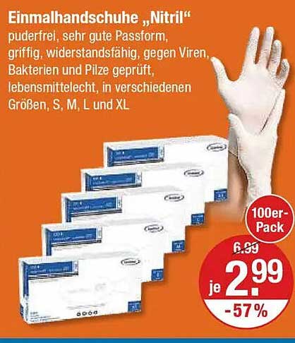 Einmalhandschuhe "Nitril" - puderfrei und perfekt in Form
